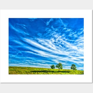 Blue Cloudy Sky Posters and Art